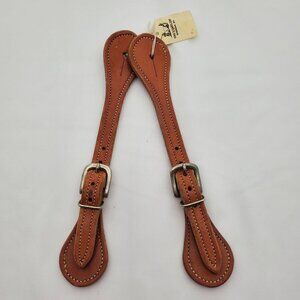 King's Saddlery Vintage Leather Spur Straps from 1996 Horse Tack
